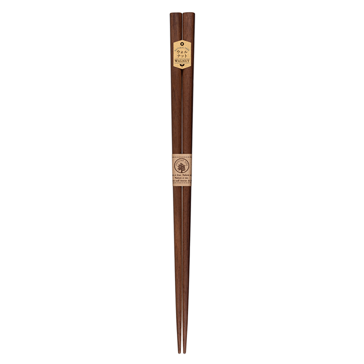 素朴な木目の天然木箸(ウォルナット/チェリー)