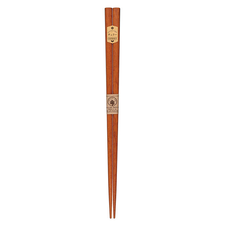 素朴な木目の天然木箸(ウォルナット/チェリー)